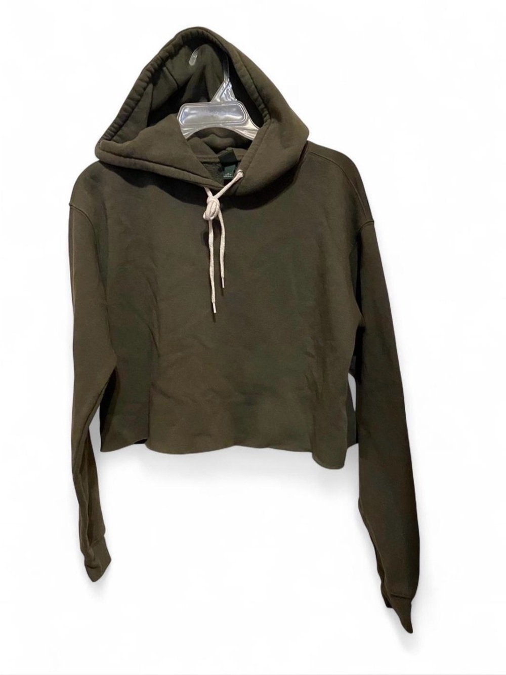 wild fable Olive Green Cropped Hoodie